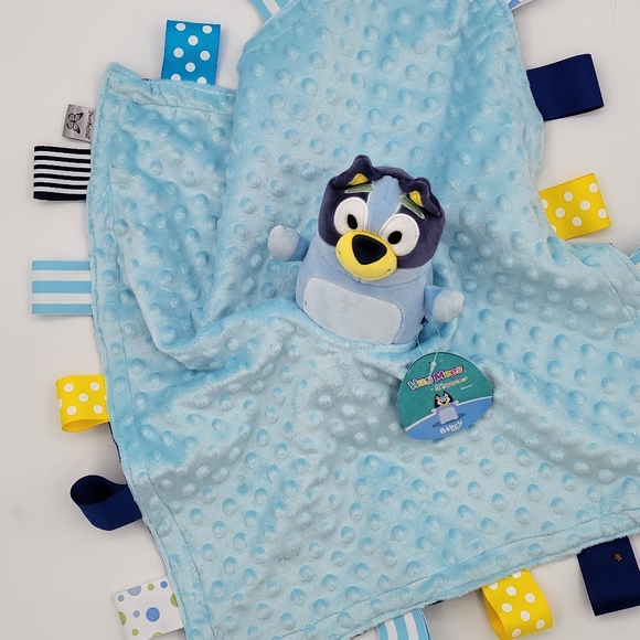 Lovey Bluey Plush Security Blanket, double minky 21 x 21. - Picture 8 of 14
